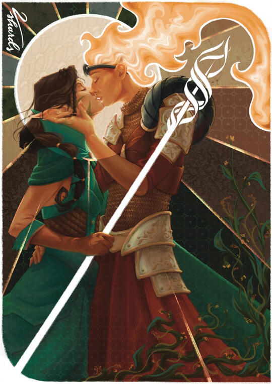 Chandra &amp; Nissa unofficial Fan Content permitted under the Fan Content Policy. Not approved/endorsed by Wizards. Portions of the materials used are property of Wizards of the Coast. ©Wizards of the Coast LLC.